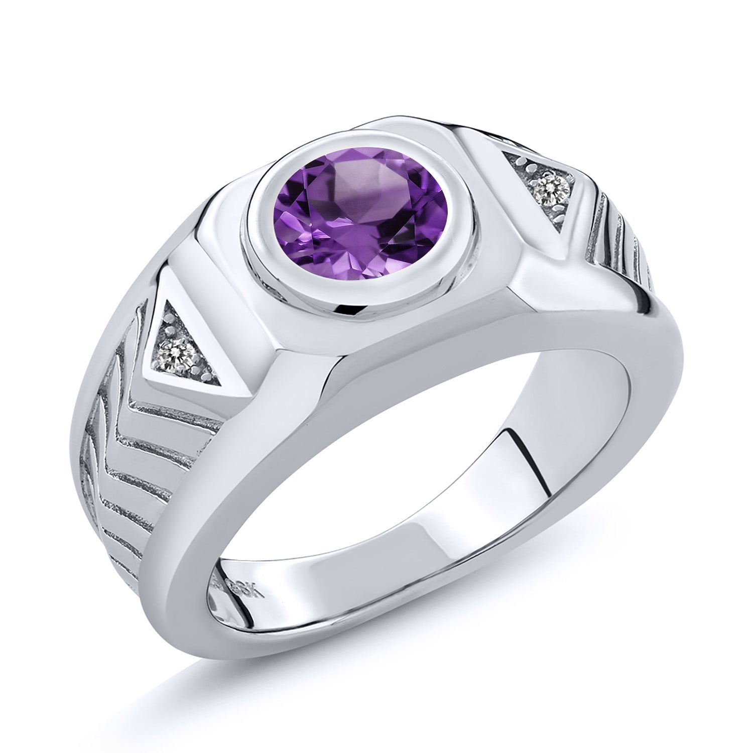 Amethyst - February_11_Ring in 925 Sterling Silver