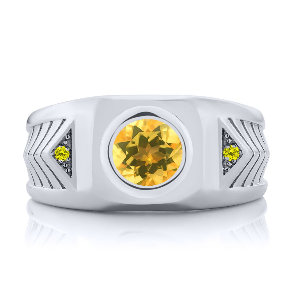 Citrine - November_10_Ring in 925 Sterling Silver