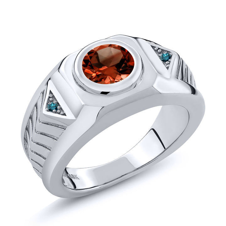 Garnet - January_8_Ring in 925 Sterling Silver