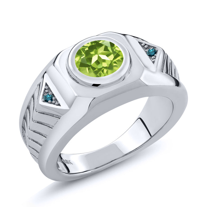 Peridot - August_8_Ring in 925 Sterling Silver