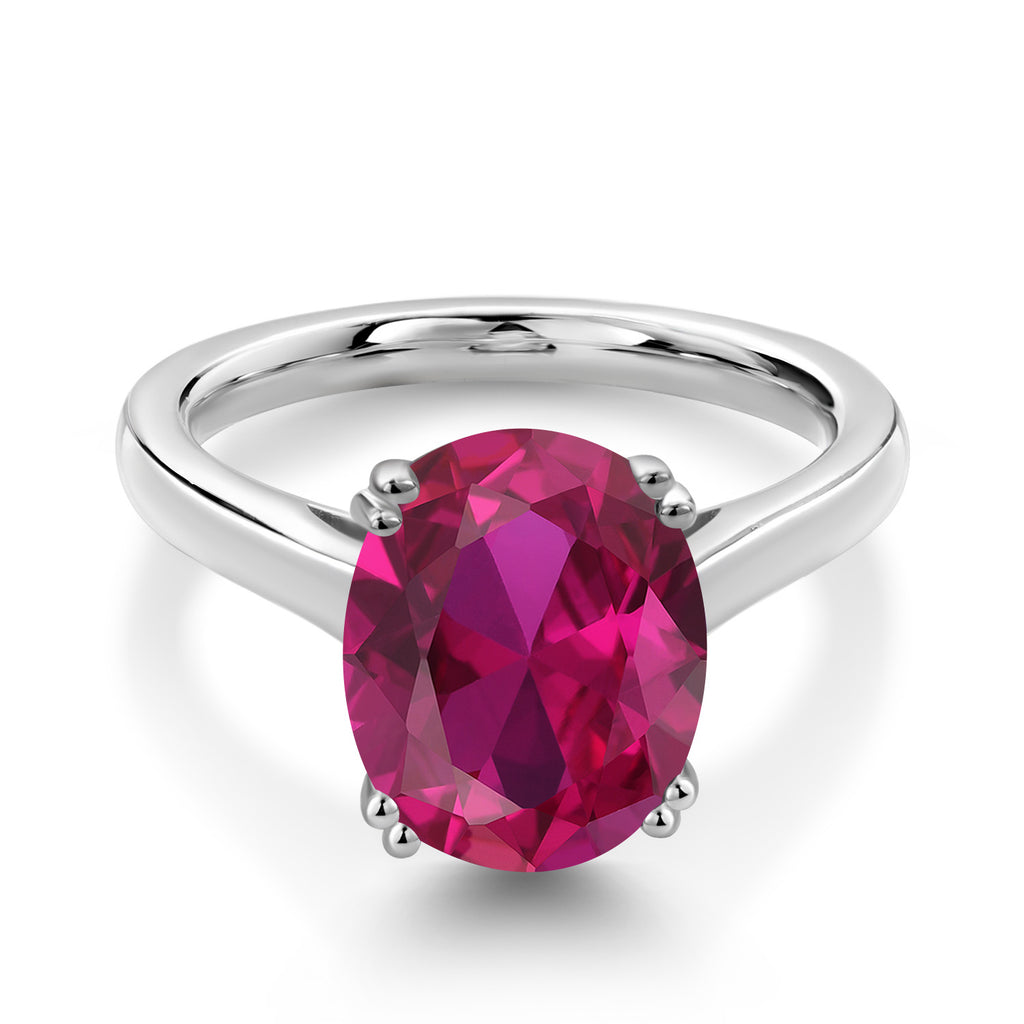 Created Ruby - July_5_Ring in 925 Sterling Silver
