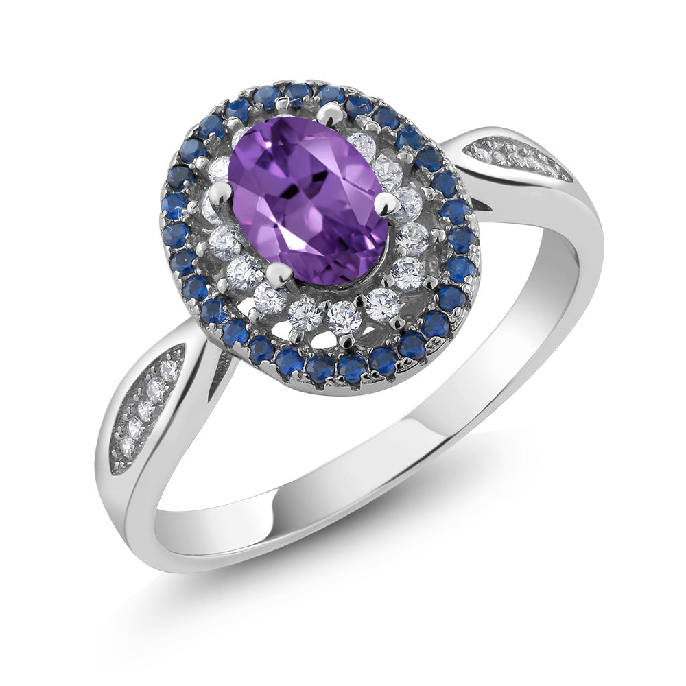 Amethyst - February_6_Ring in 925 Sterling Silver