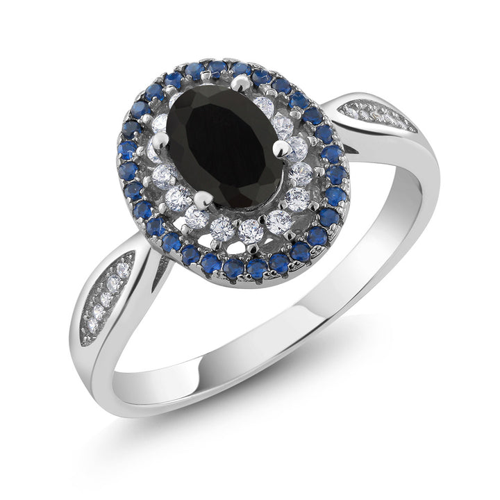 Black Onyx - December_8_Ring in 925 Sterling Silver