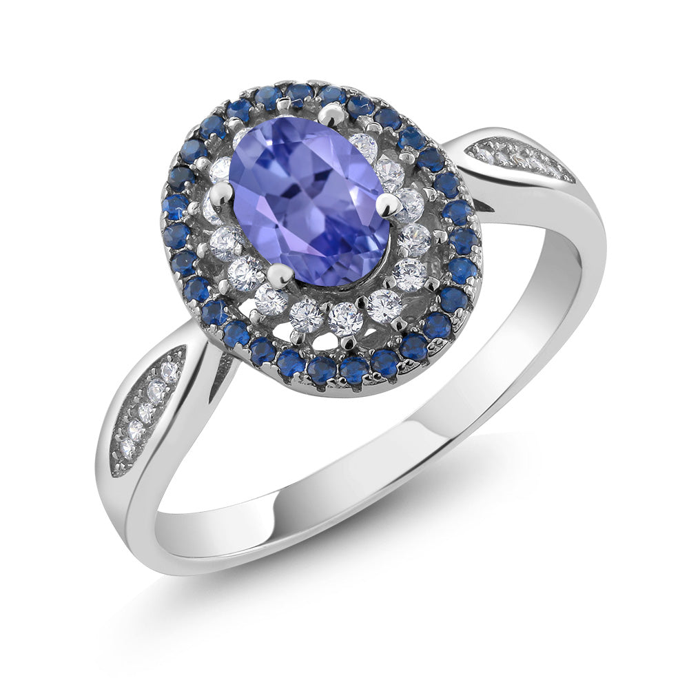 Tanzanite - December_8_Ring in 925 Sterling Silver
