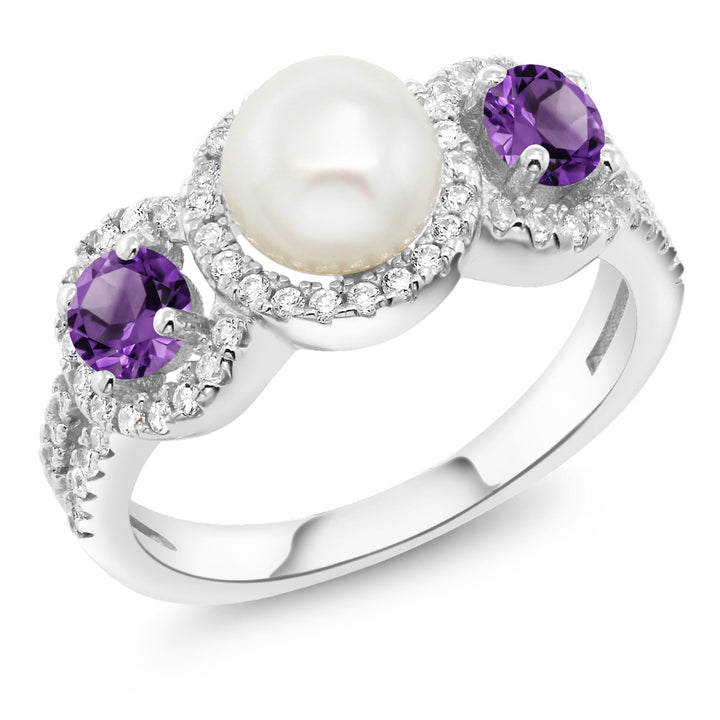 Amethyst_5_Ring in 925 Sterling Silver