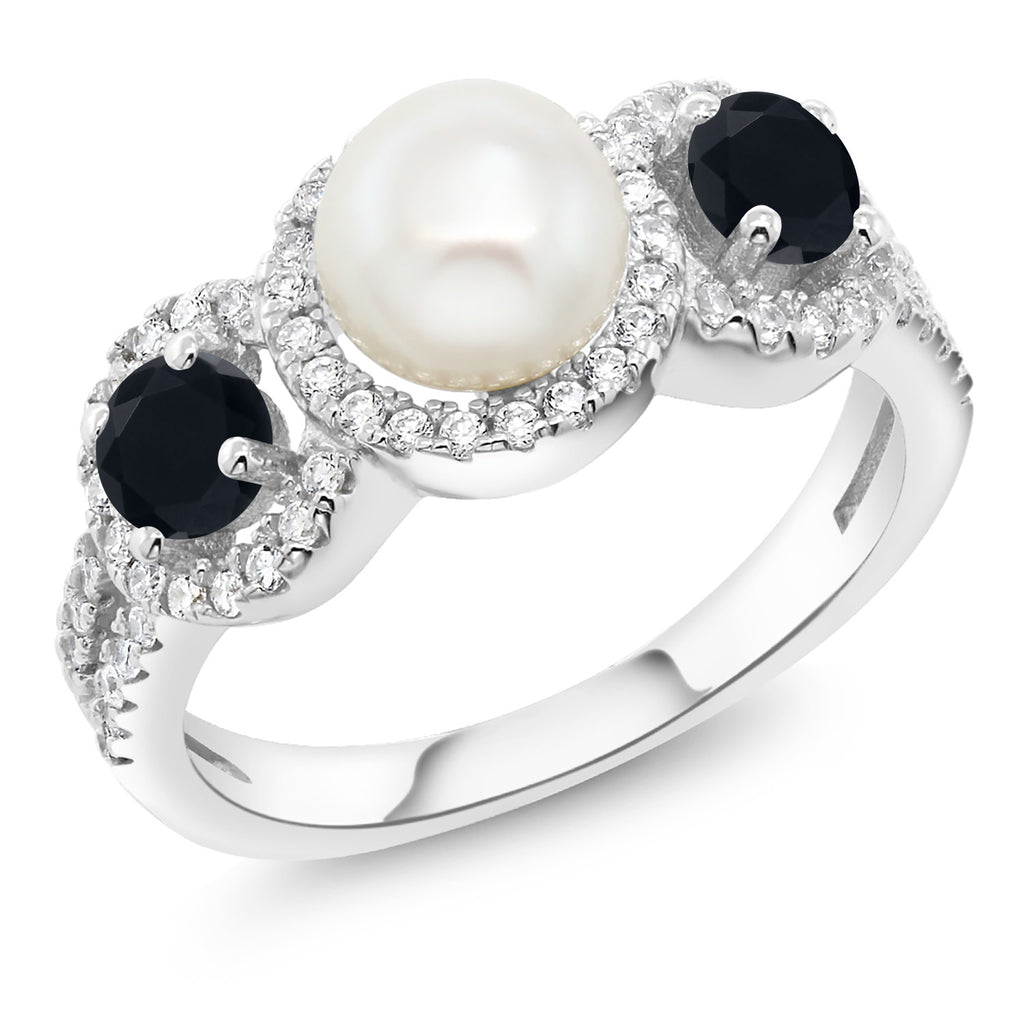 Onyx_9_Ring in 925 Sterling Silver