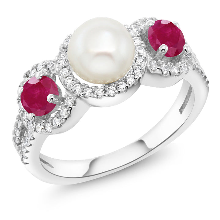 Ruby - July_5_Ring in 925 Sterling Silver