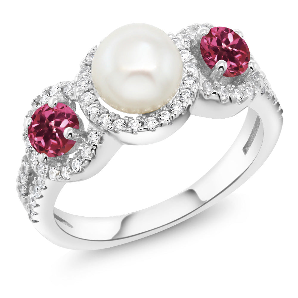 Pink Tourmaline - October_9_Ring in 925 Sterling Silver