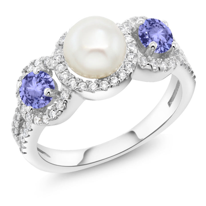 Tanzanite_5_Ring in 925 Sterling Silver