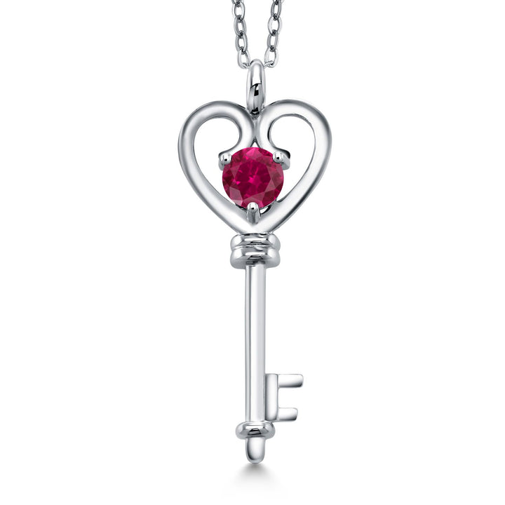 Created Ruby_Pendant in 925 Sterling Silver