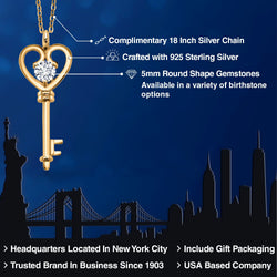 Pendant in 925 Yellow Gold Plated Silver