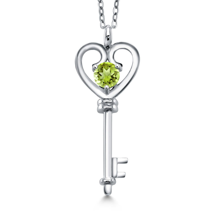Peridot_Pendant in 925 Sterling Silver
