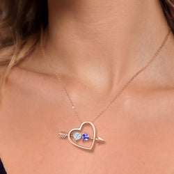 Pendant in 925 Rose Gold Plated Silver