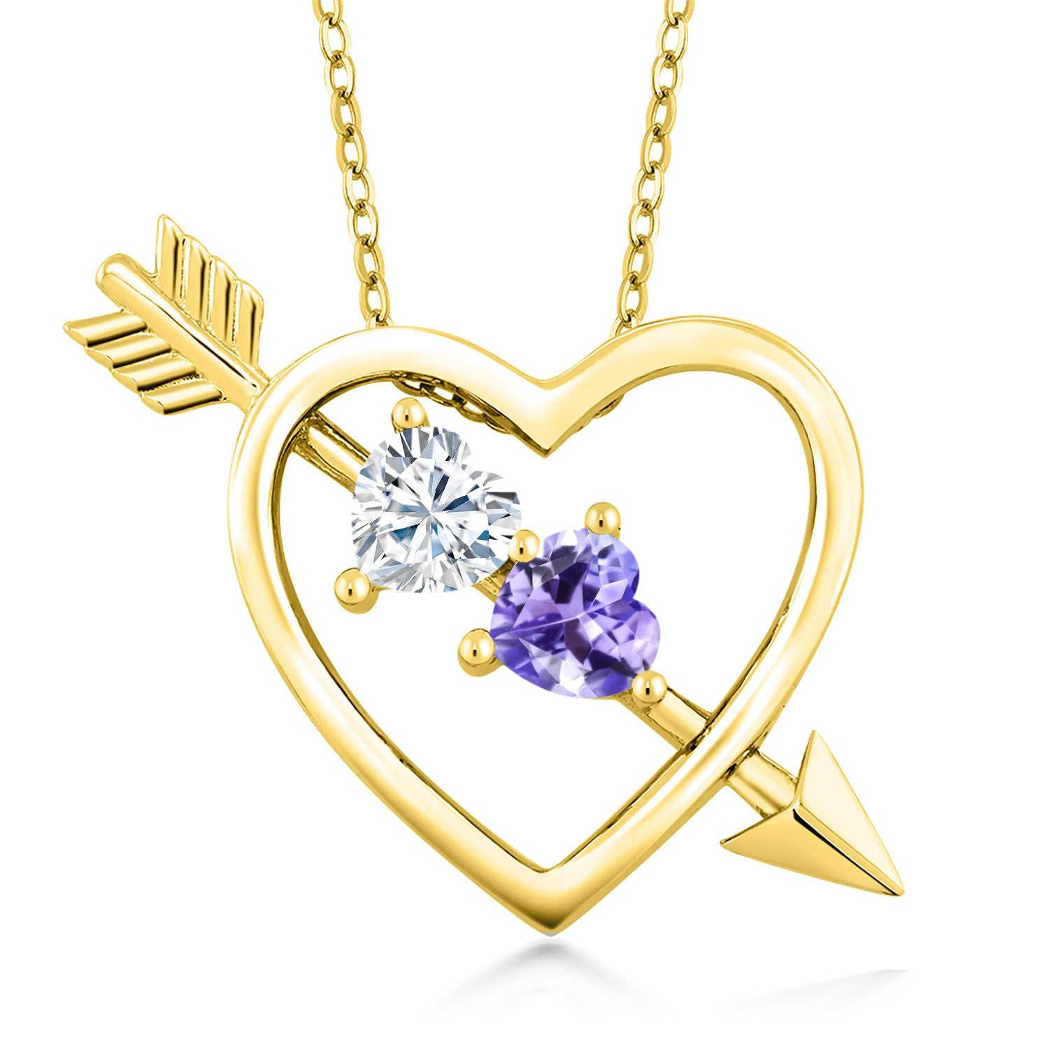 Pendant in 925 Yellow Gold Plated Silver
