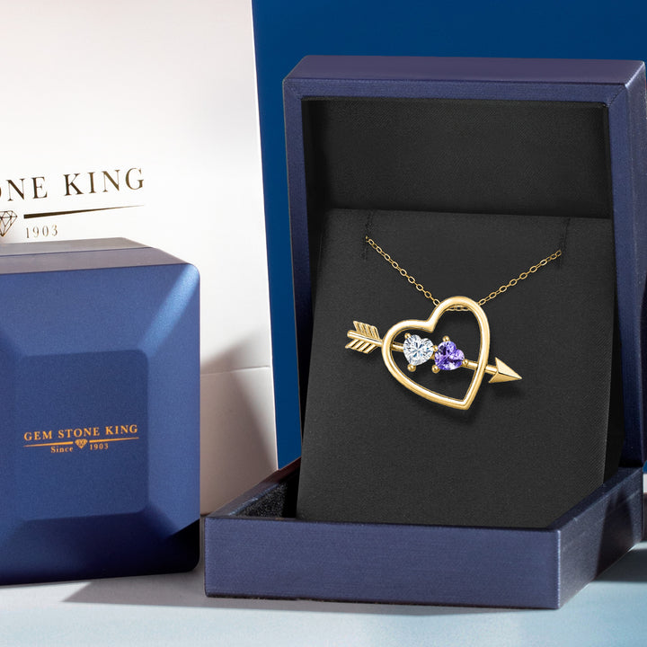 Pendant in 925 Yellow Gold Plated Silver