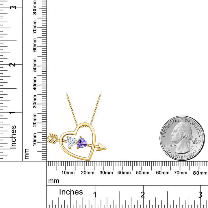 Pendant in 925 Yellow Gold Plated Silver