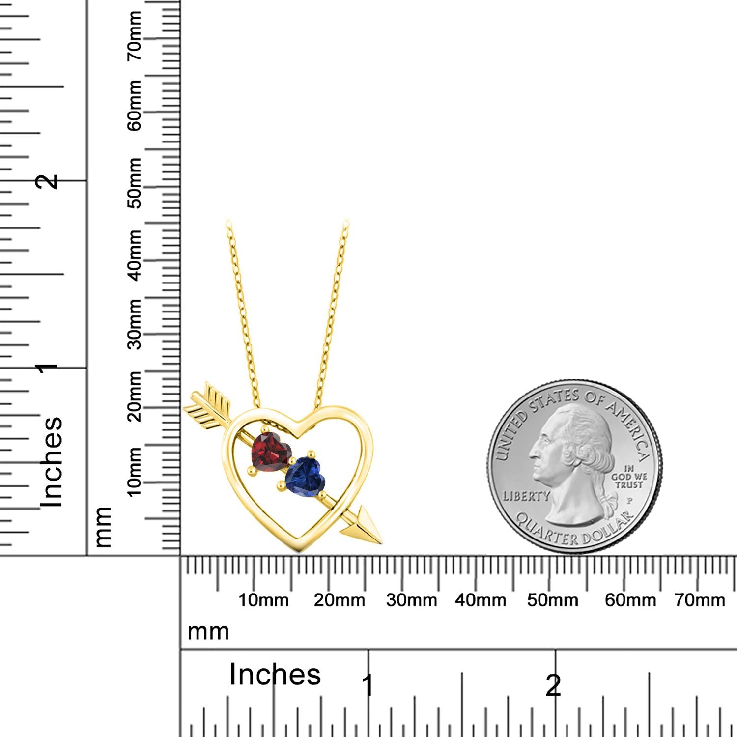 Pendant in 925 Yellow Gold Plated Silver