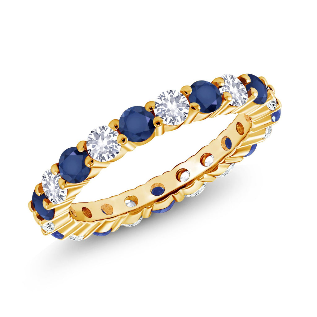 8_Ring in 925 Yellow Gold Plated Silver