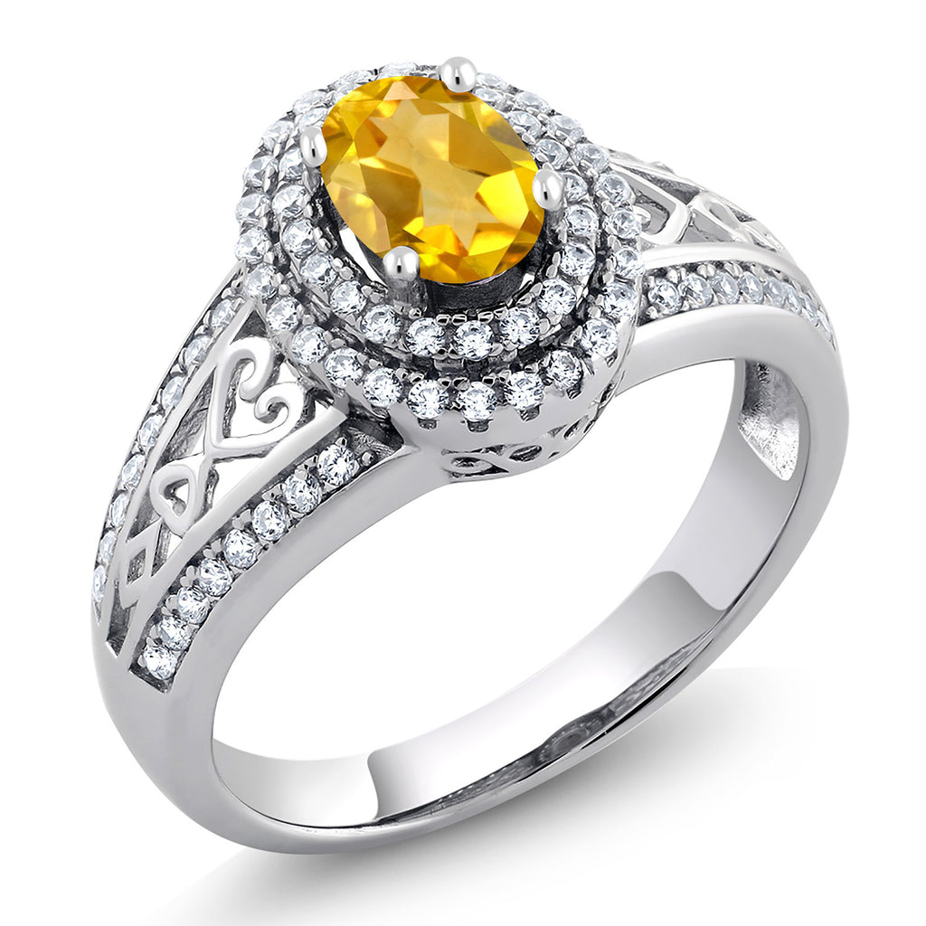 Citrine - November_6_Ring in 925 Sterling Silver