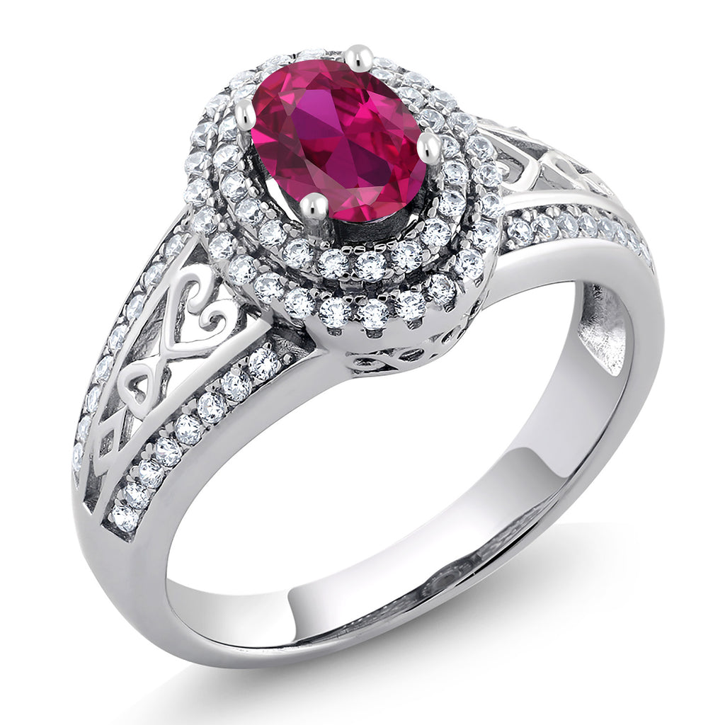 Created Ruby - July_8_Ring in 925 Sterling Silver
