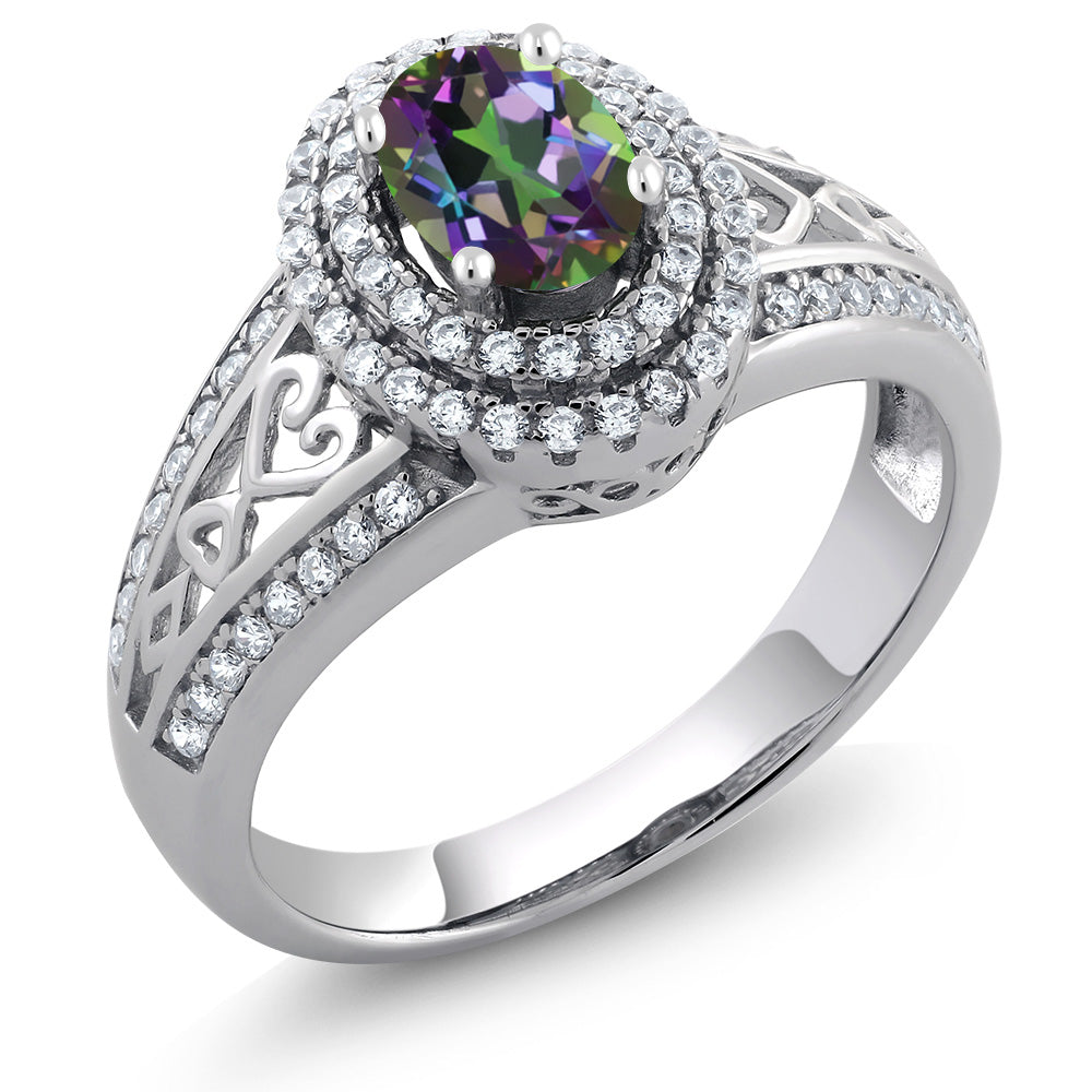 Green Mystic Topaz_9_Ring in 925 Sterling Silver