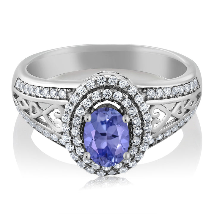 Tanzanite - December_5_Ring in 925 Sterling Silver