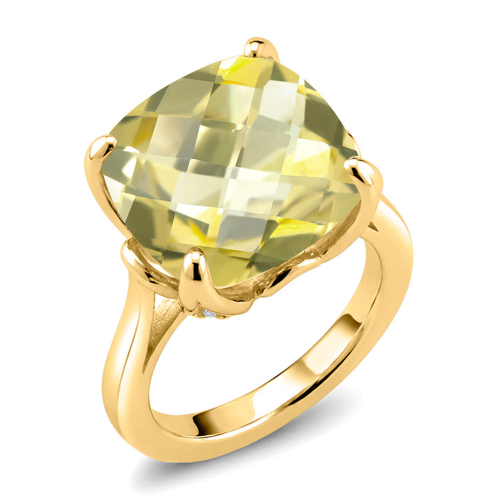 Ring in 925 Yellow Gold Plated Silver