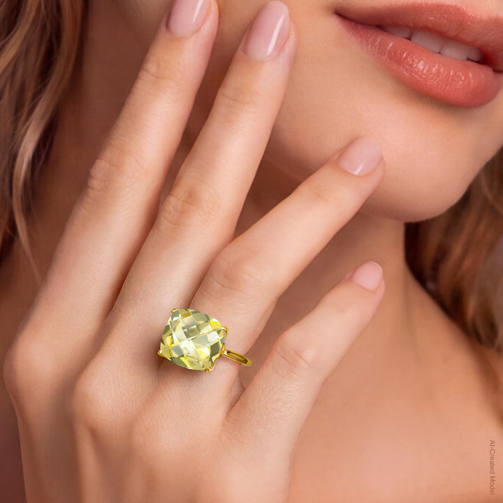Ring in 925 Yellow Gold Plated Silver