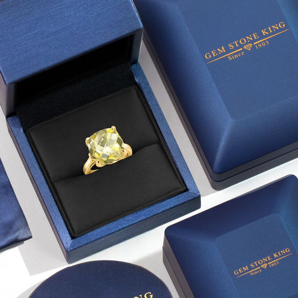 Ring in 925 Yellow Gold Plated Silver