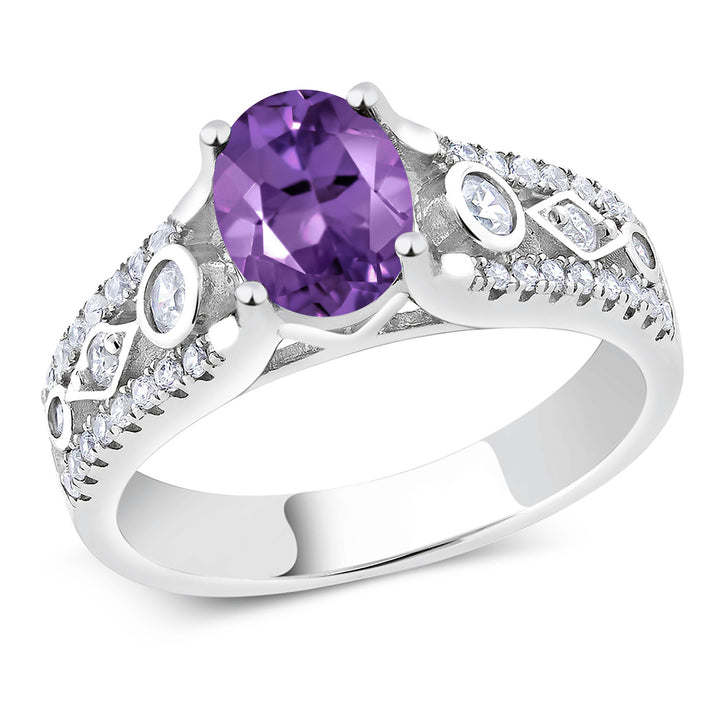 Amethyst - February_5_Ring in 925 Sterling Silver