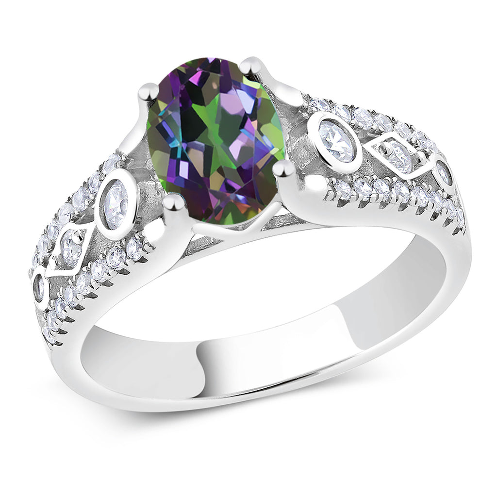 Green Mystic Topaz_9_Ring in 925 Sterling Silver