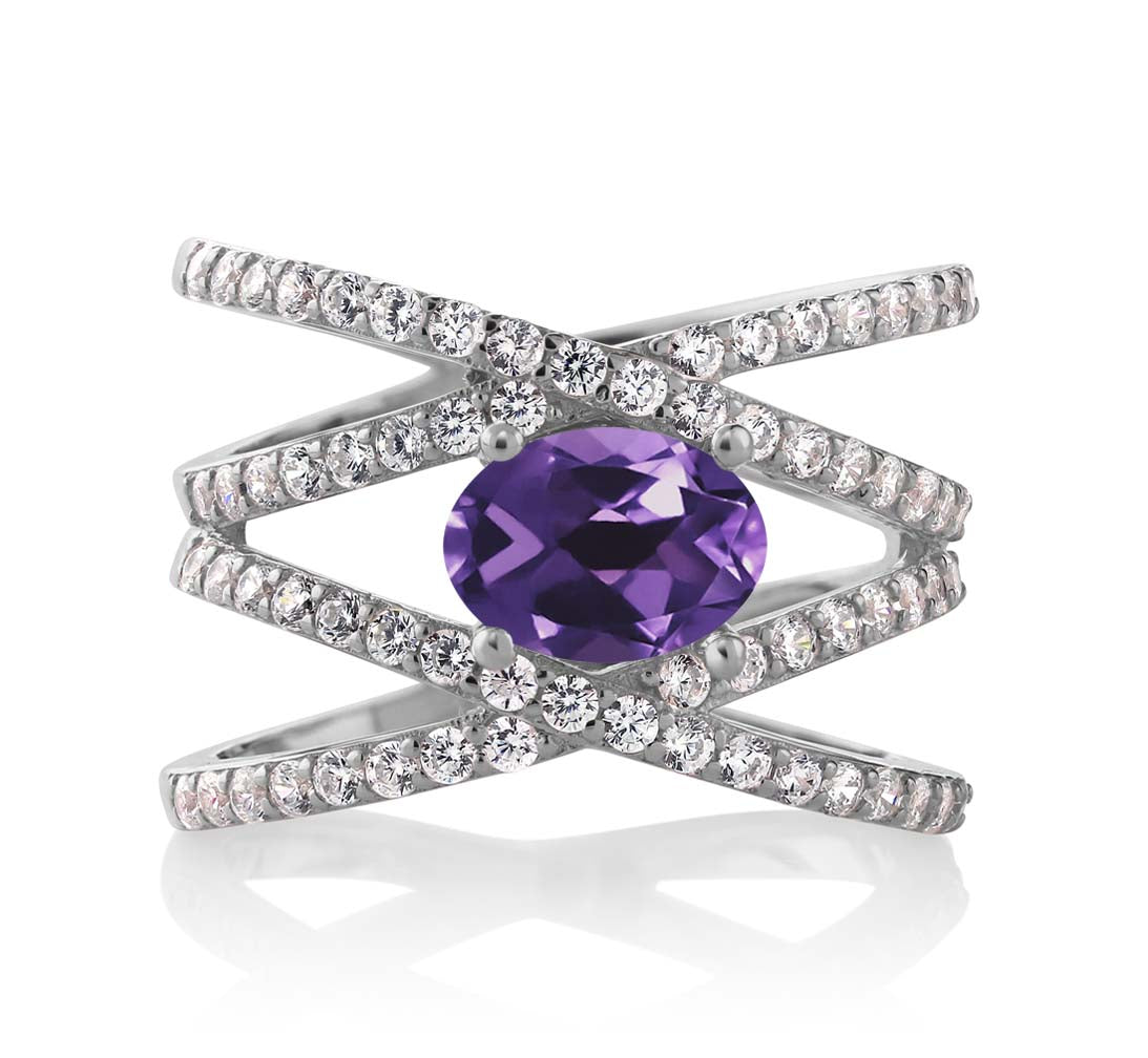 Amethyst - February_7_Ring in 925 Sterling Silver