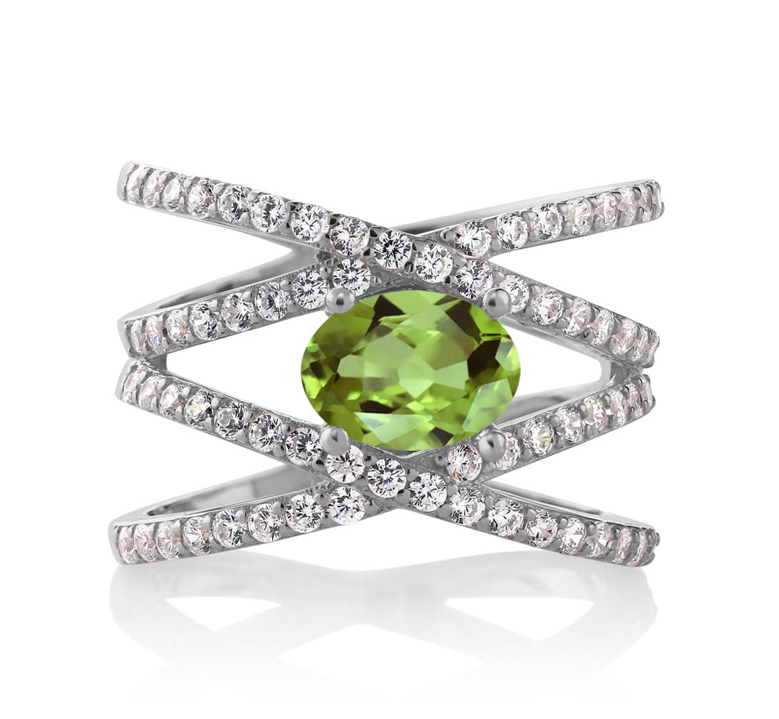 Peridot - August_9_Ring in 925 Sterling Silver