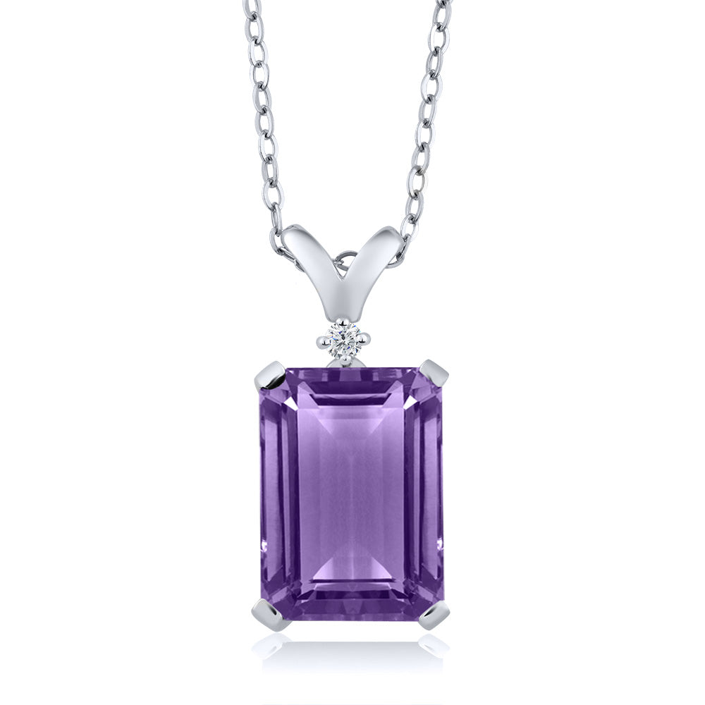 Amethyst - February_Pendant in 925 Sterling Silver