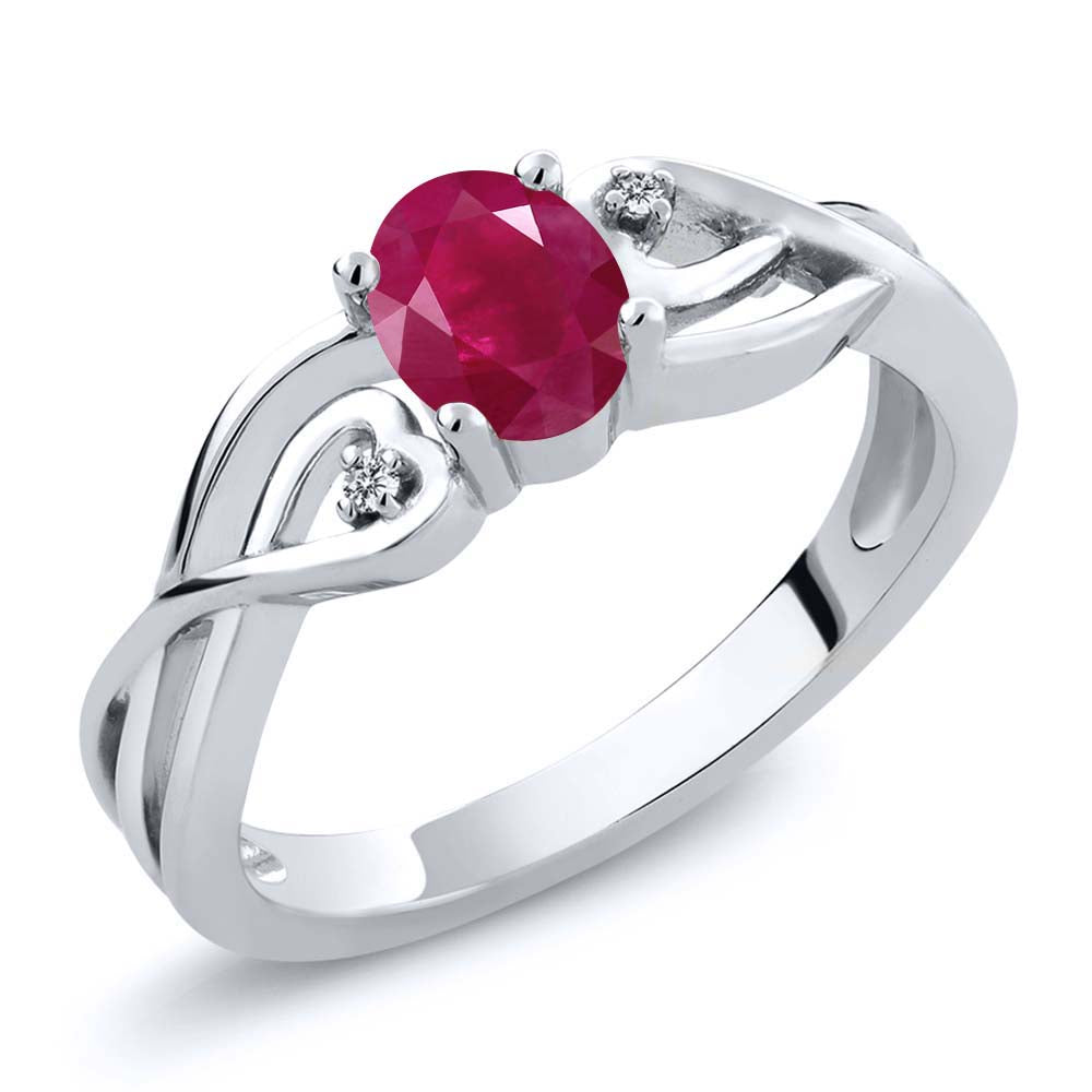 Ruby - July_7_Ring in 925 Sterling Silver