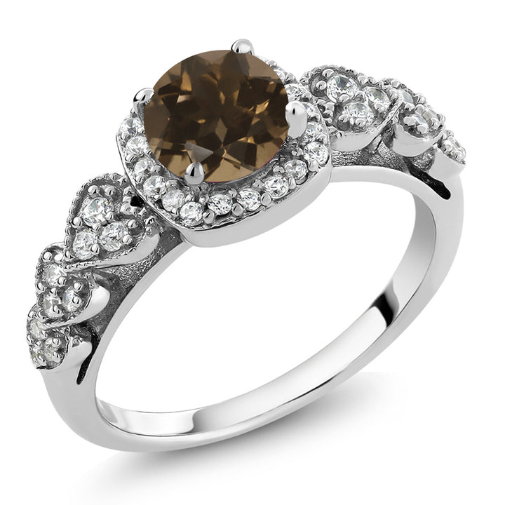 Smoky Quartz_5_Ring in 925 Sterling Silver