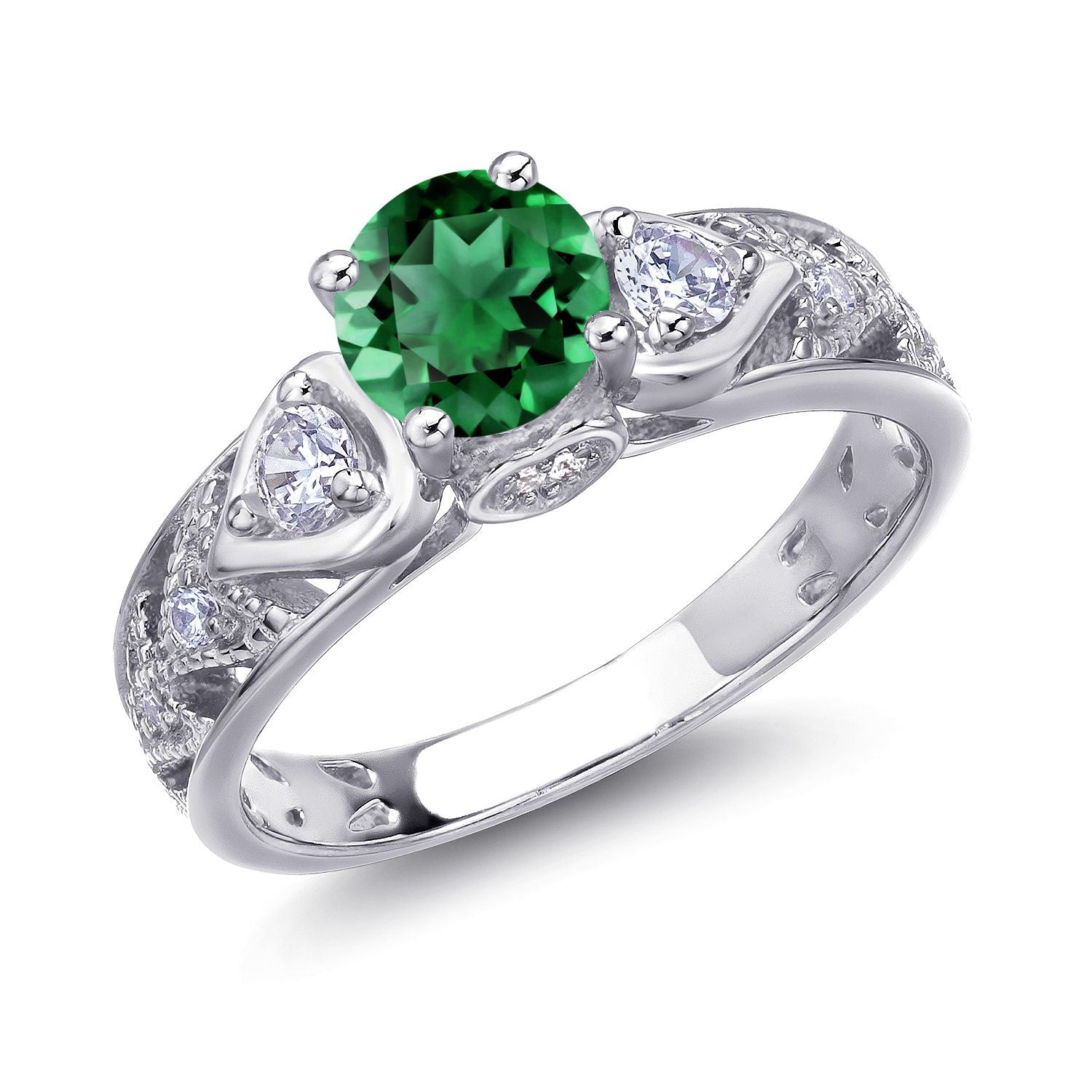 Nano Emerald - May_6_Ring in 925 Sterling Silver