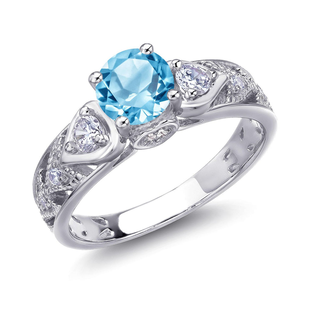 Topaz - November_8_Ring in 925 Sterling Silver