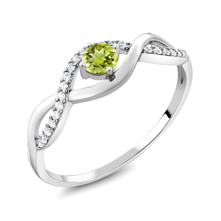 Peridot_5_Ring in 925 Sterling Silver