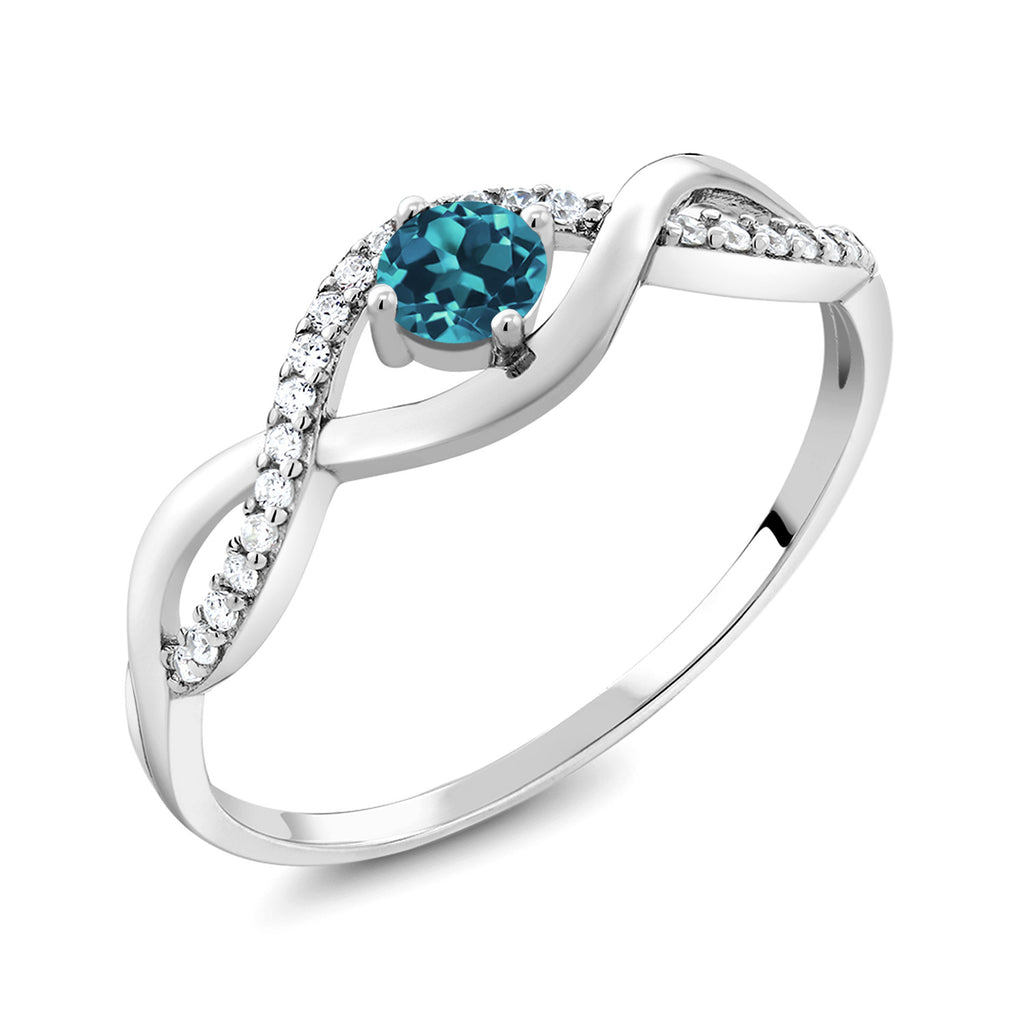 London Blue Topaz_5_Ring in 925 Sterling Silver