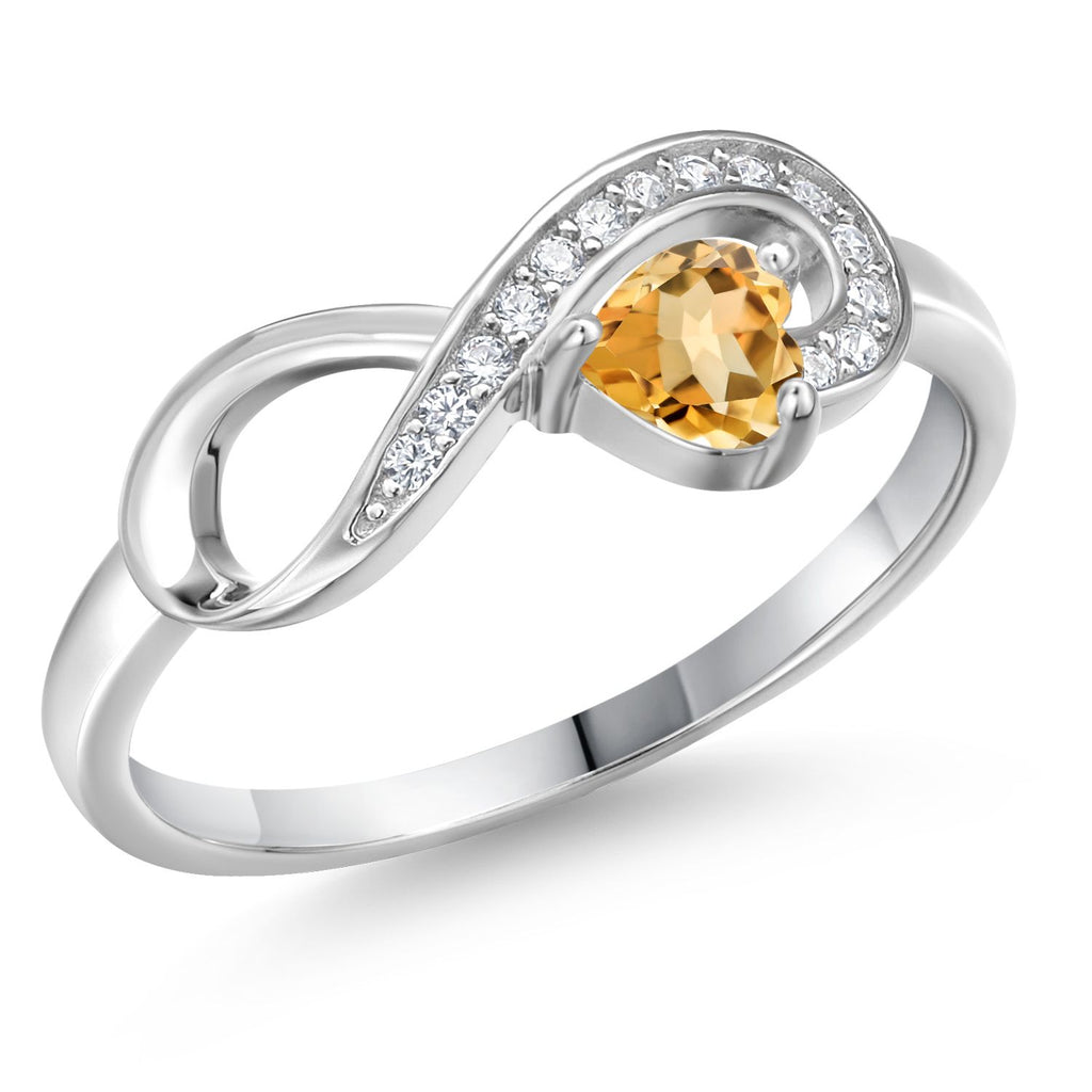 Citrine - November_6_Ring in 925 Sterling Silver