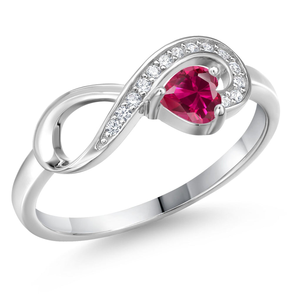 Created Ruby - July_6_Ring in 925 Sterling Silver
