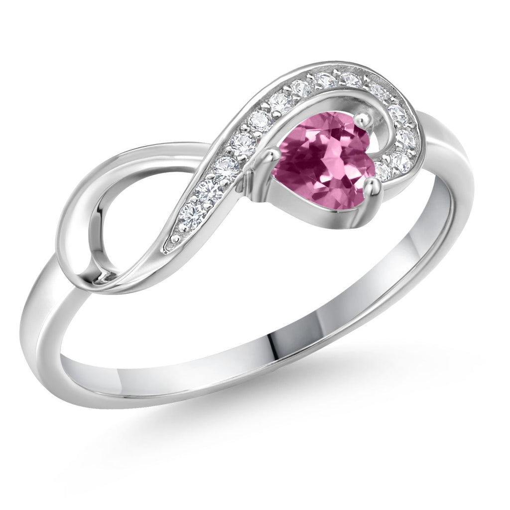 Pink Tourmaline - October_7_Ring in 925 Sterling Silver