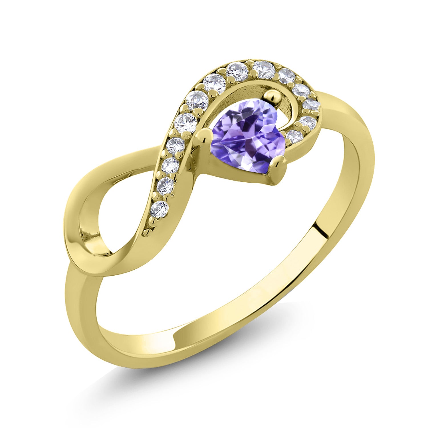 Tanzanite - December_9_Ring in 925 Yellow Gold Plated Silver