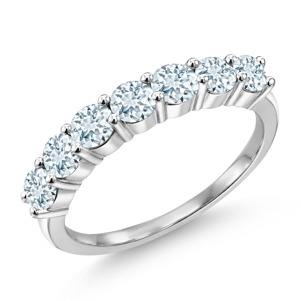 Aquamarine - March_5_Ring in 925 Sterling Silver