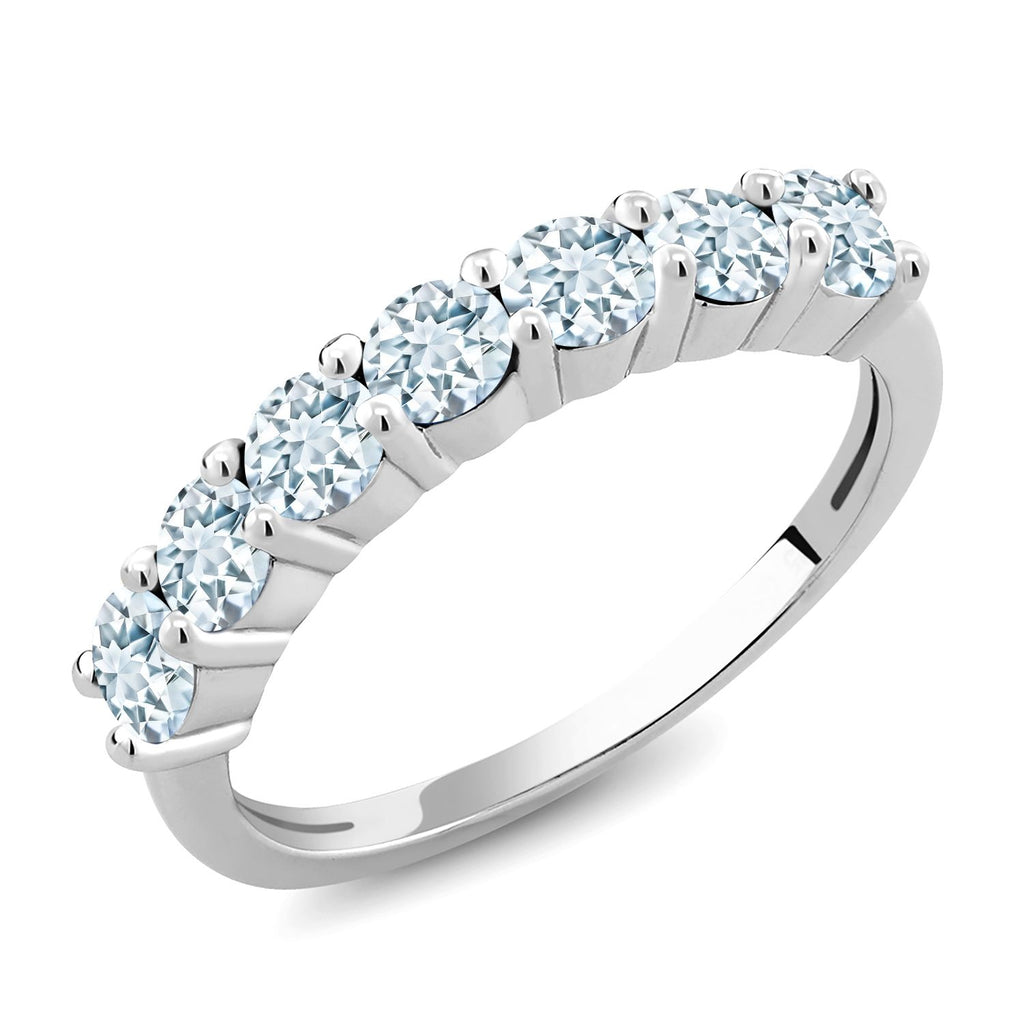 Aquamarine - March_9_Ring in 925 Sterling Silver