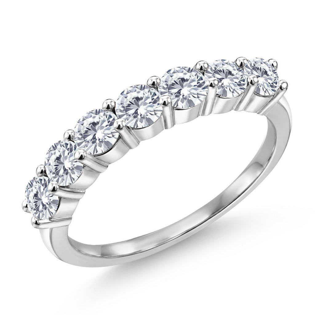 White Moissanite - April_6_Ring in 925 Sterling Silver
