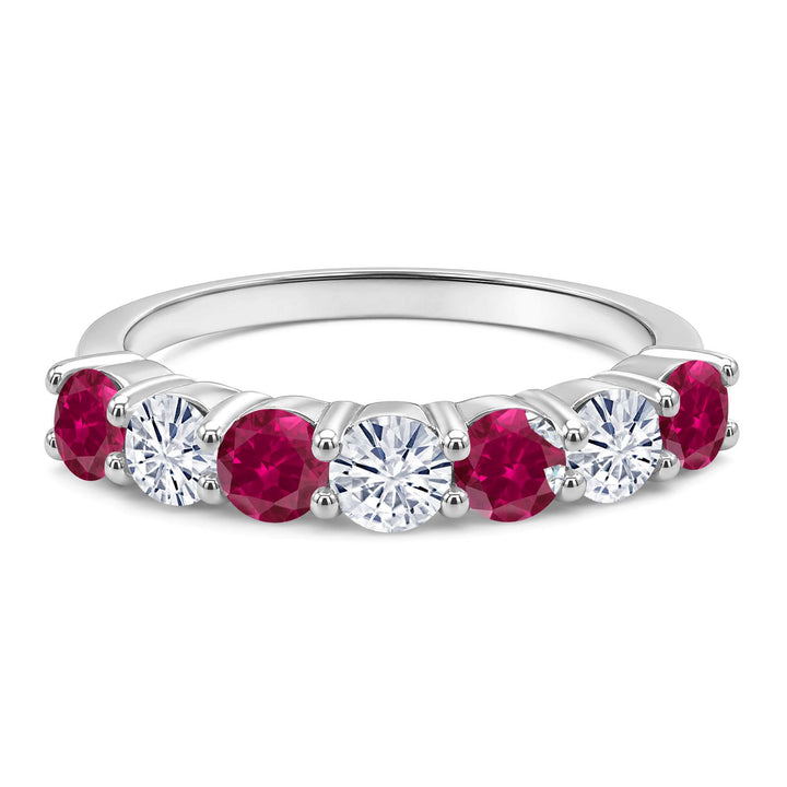 Created Ruby - July_9_Ring in 925 Sterling Silver
