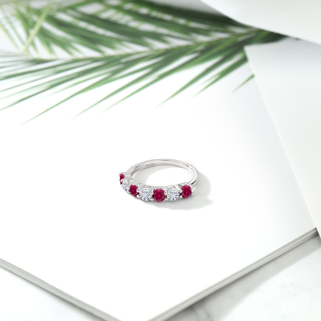 Created Ruby - July_9_Ring in 925 Sterling Silver