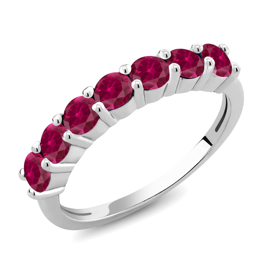 Created Ruby - July_7_Ring in 925 Sterling Silver
